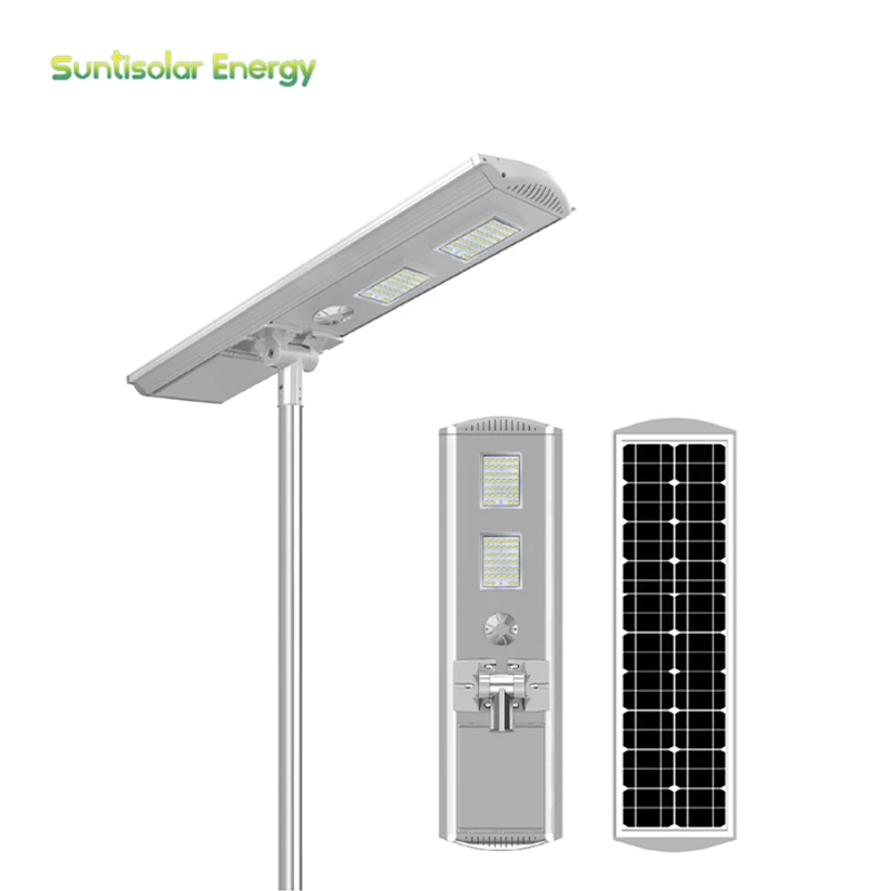 Integrated solar street lamp